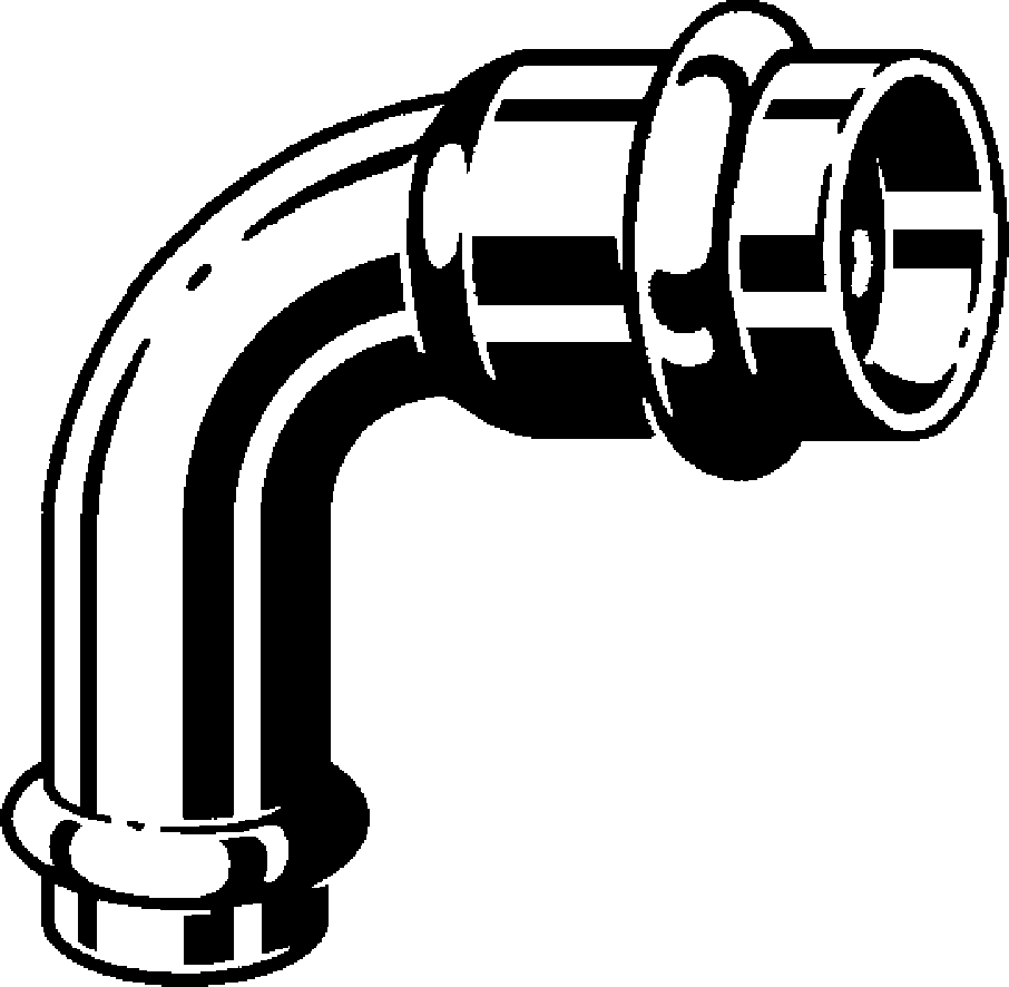 Viega Propress 90° Reducing Elbow Copper – 1 × 3/4" | Viega ProPress System (SKU: 77330)