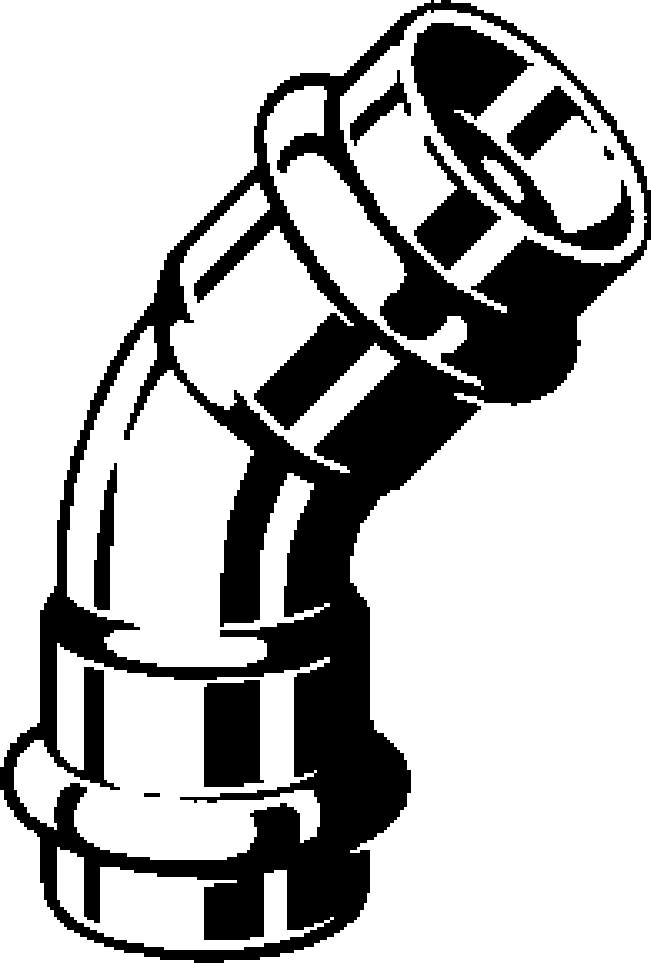 Viega Propress 45° Elbow Copper – 1 × 1 | Viega ProPress System (SKU: 77028)