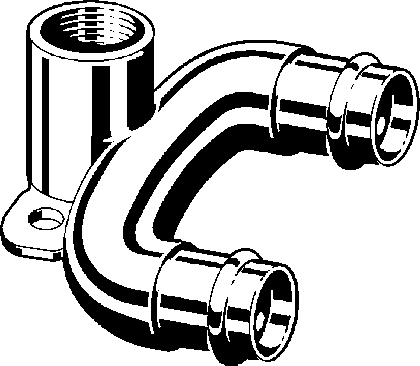 Viega Propress Double Drop Elbow Bronze Fpt: 3/4" – 3/4" × 3/4" | Viega ProPress System (SKU: 78801)