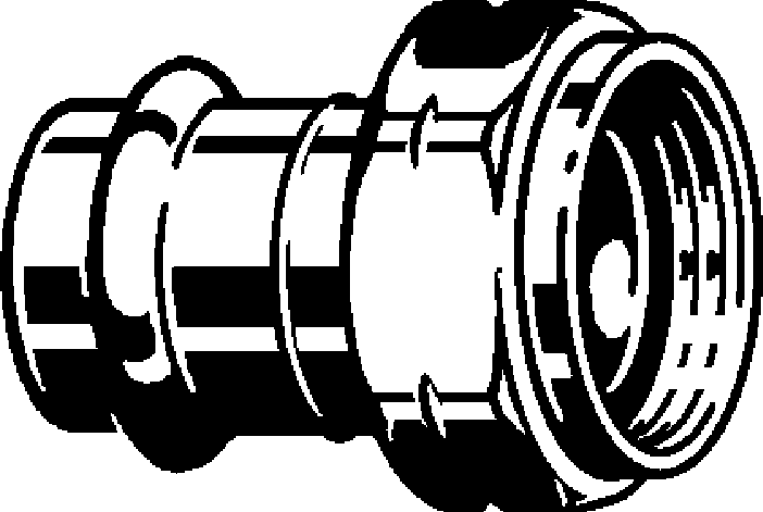 Viega Propress Tailpiece Bronze F Bsp: 1 – 3/4" × P: 1 – P: 1 – 3/4" × P: 1" | Viega ProPress System (SKU: 79805)