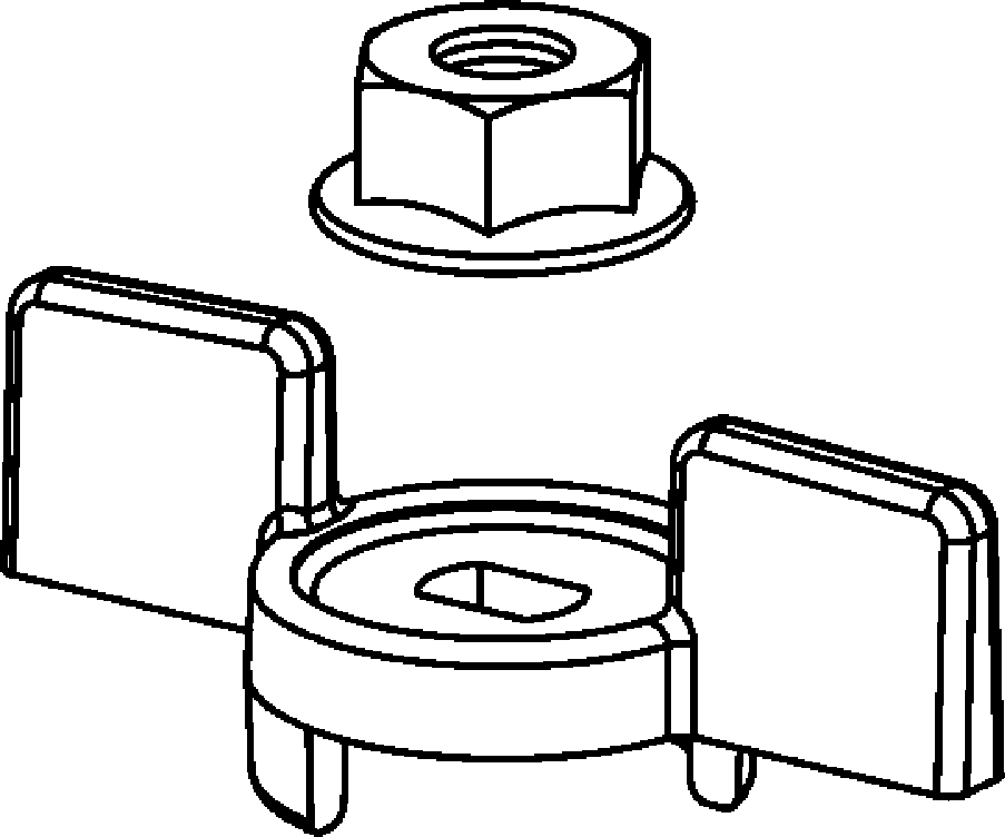 Viega Propress Wing Style Handle, Stainless Steel, Valve Size: 1, 11/4 | Viega ProPress Stainless System (SKU: 22405)