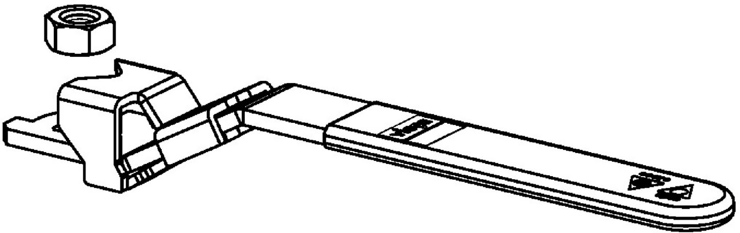 Viega Propress Xl Ball Valve Replacement Handle, Galvanized Carbon Steel, Valve Size: 21/2 – 4 | Viega ProPress System (SKU: 78311)