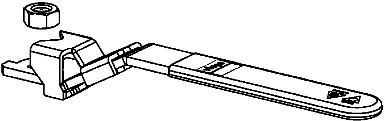 Viega Propress Xl Ball Valve Replacement Handle, Galvanized Carbon Steel, Valve Size: 21/2 – 4 | Viega ProPress System (SKU: 78311)