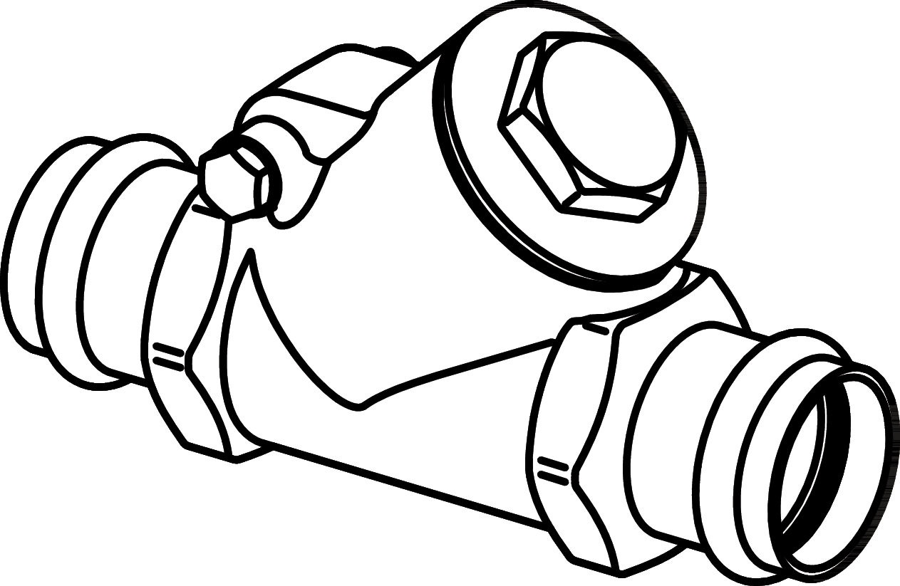 Viega Propress Swing Check Valve Bronze Brass – 1 × 1 | Viega ProPress System (SKU: 87180)