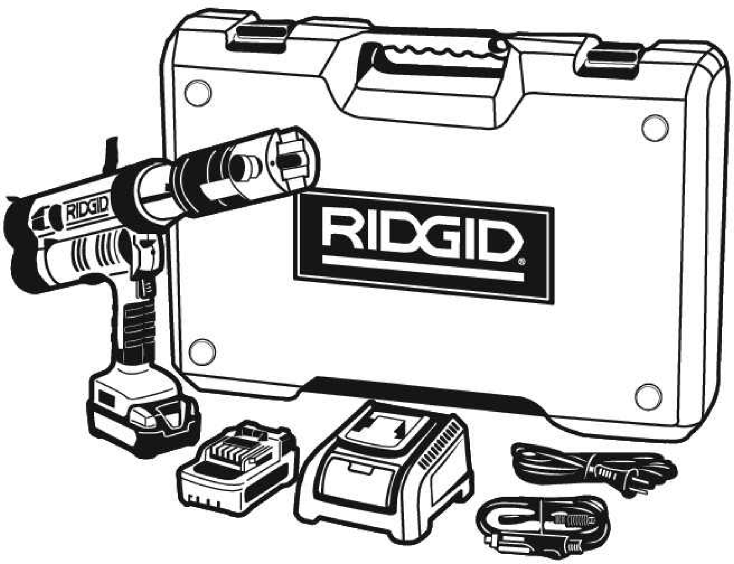 Ridgid Rp 342 Xl Press Tool, Various, For D: 1/2" – 4 | Viega ProPress System (SKU: 56094)