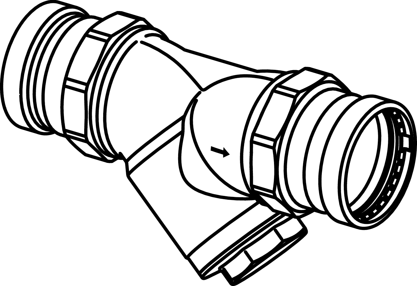 Viega Propress Wye Strainer, Brass, P1: 4; P2: 4 - Innoflo Solutions Inc.