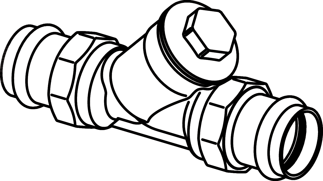 Viega Propress Wye Strainer Bronze Brass – 11/4 × 11/4 | Viega ProPress System (SKU: 87245)