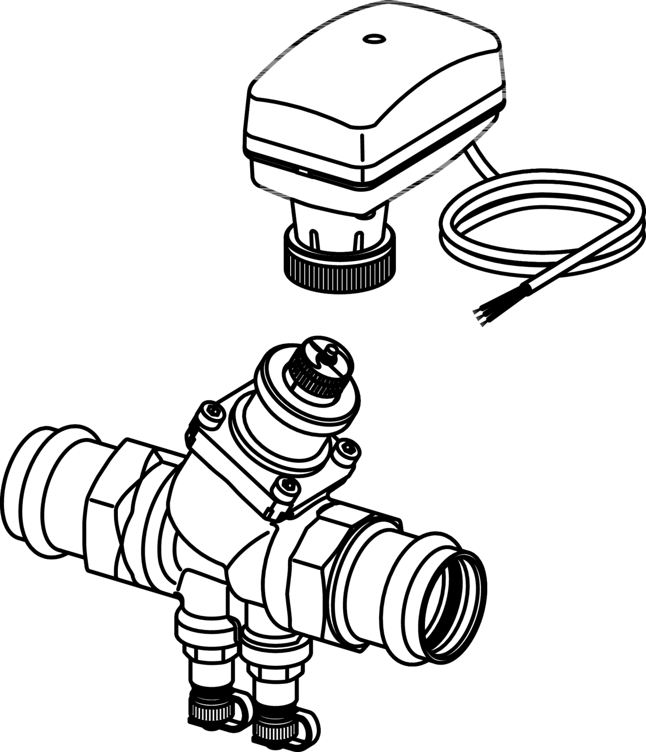 Viega Propress Balancing Valve Brass Ductile Iron Valve Body: Ductile Iron – 11/2 × 11/2 | Viega ProPress System (SKU: 87385)