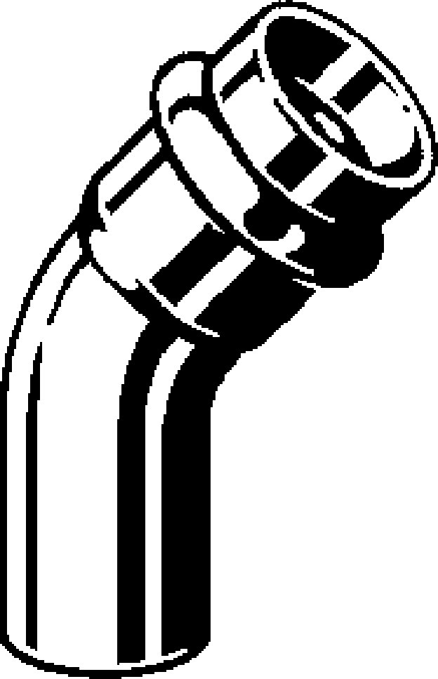 Viega Propress 45° Street Elbow 316 Stainless Steel Ftg (cts): 2 – 2 | Viega ProPress Stainless System (SKU: 80560)