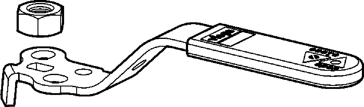 Viega Replacement Handle, 304 Stainless Steel, Valve Size: 1/2, 3/4" | Viega ProPress System (SKU: 22425)