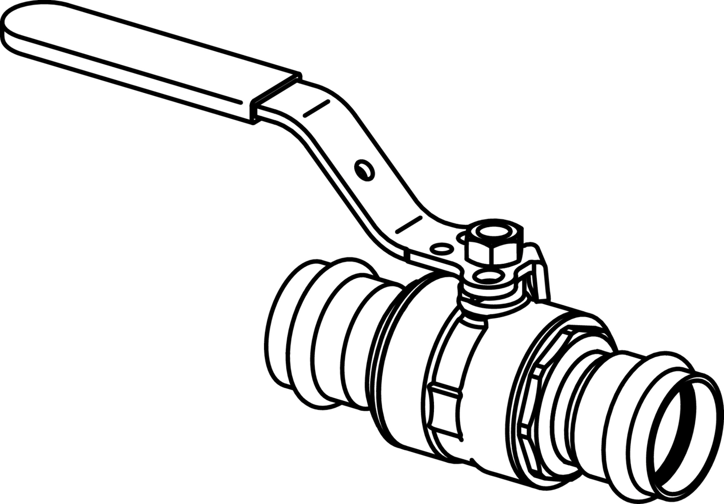 Viega Propress 316 Ball Valve, 316 Stainless Steel, P1: ¾; P2: ¾ - Innoflo Solutions Inc.