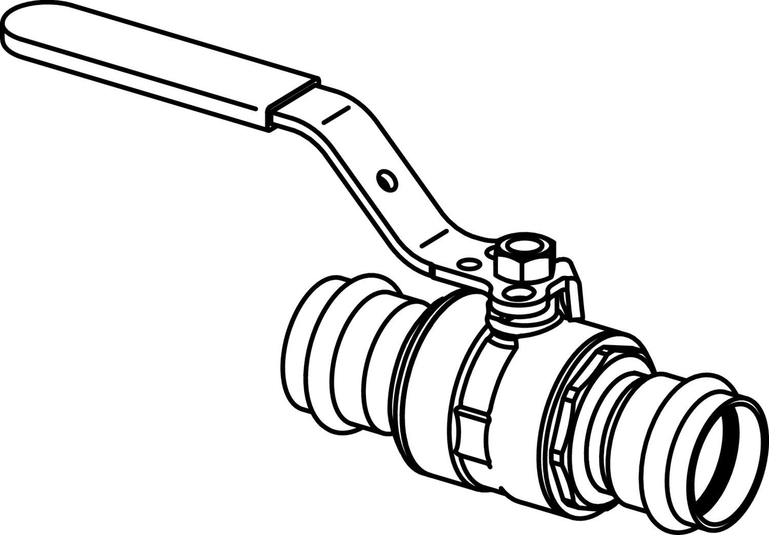 Viega Propress 316 Ball Valve, 316 Stainless Steel, P1: ¾; P2: ¾ - Innoflo Solutions Inc.