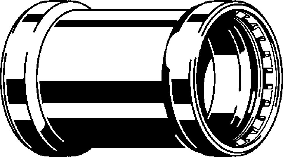 Viega Megapress Coupling 304 Stainless Steel – 4 × 4 | Viega MegaPress System (SKU: 95670)