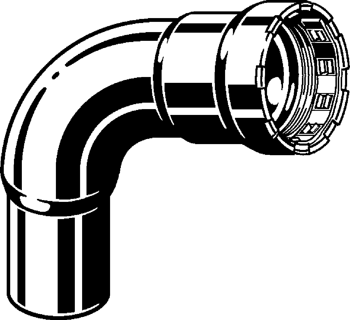 Viega Megapress 90° Street Elbow 304 Stainless Steel Ftg (ips): 2 – 2 | Viega MegaPress System (SKU: 95050)