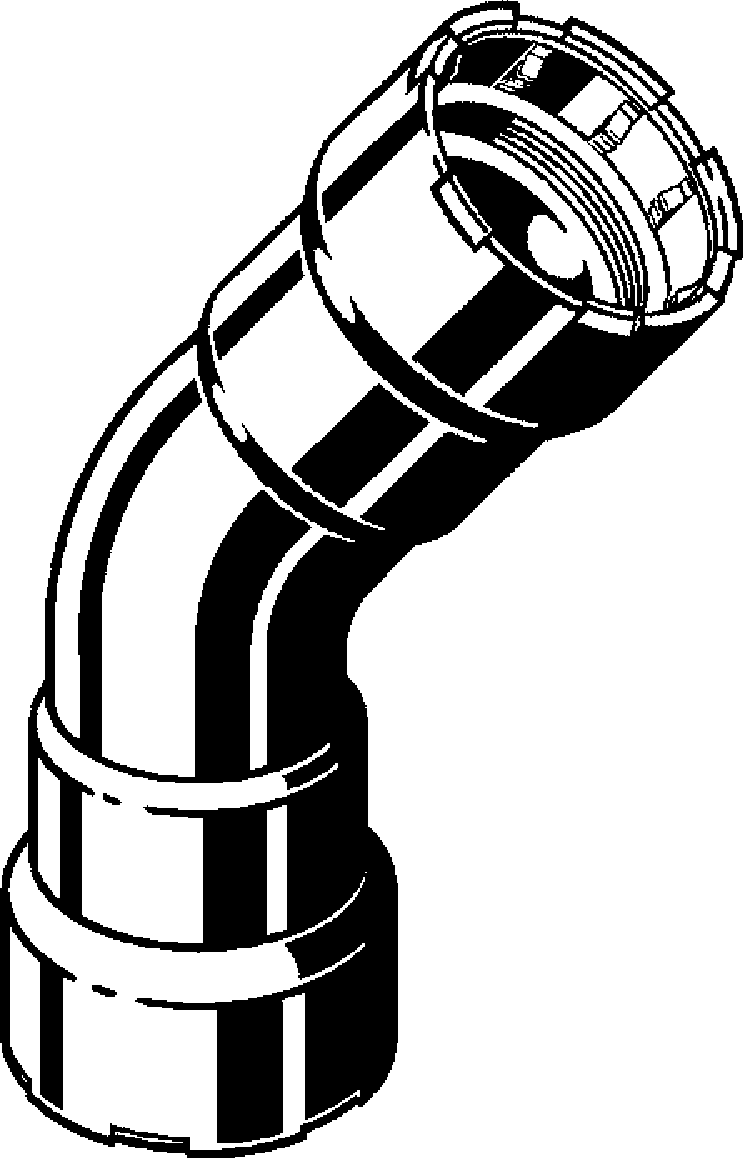 Viega Megapress 45° Elbow 304 Stainless Steel – 11/4 × 11/4 | Viega MegaPress System (SKU: 95790)