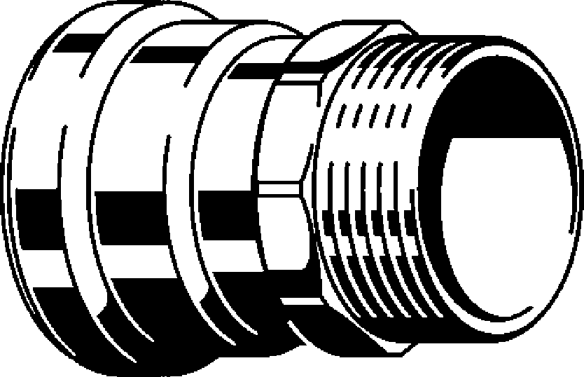 Viega Megapress Adapter Carbon Steel Zinc – Nickel Coating Mpt: 4 – 4 | Viega MegaPress System (SKU: 26650)