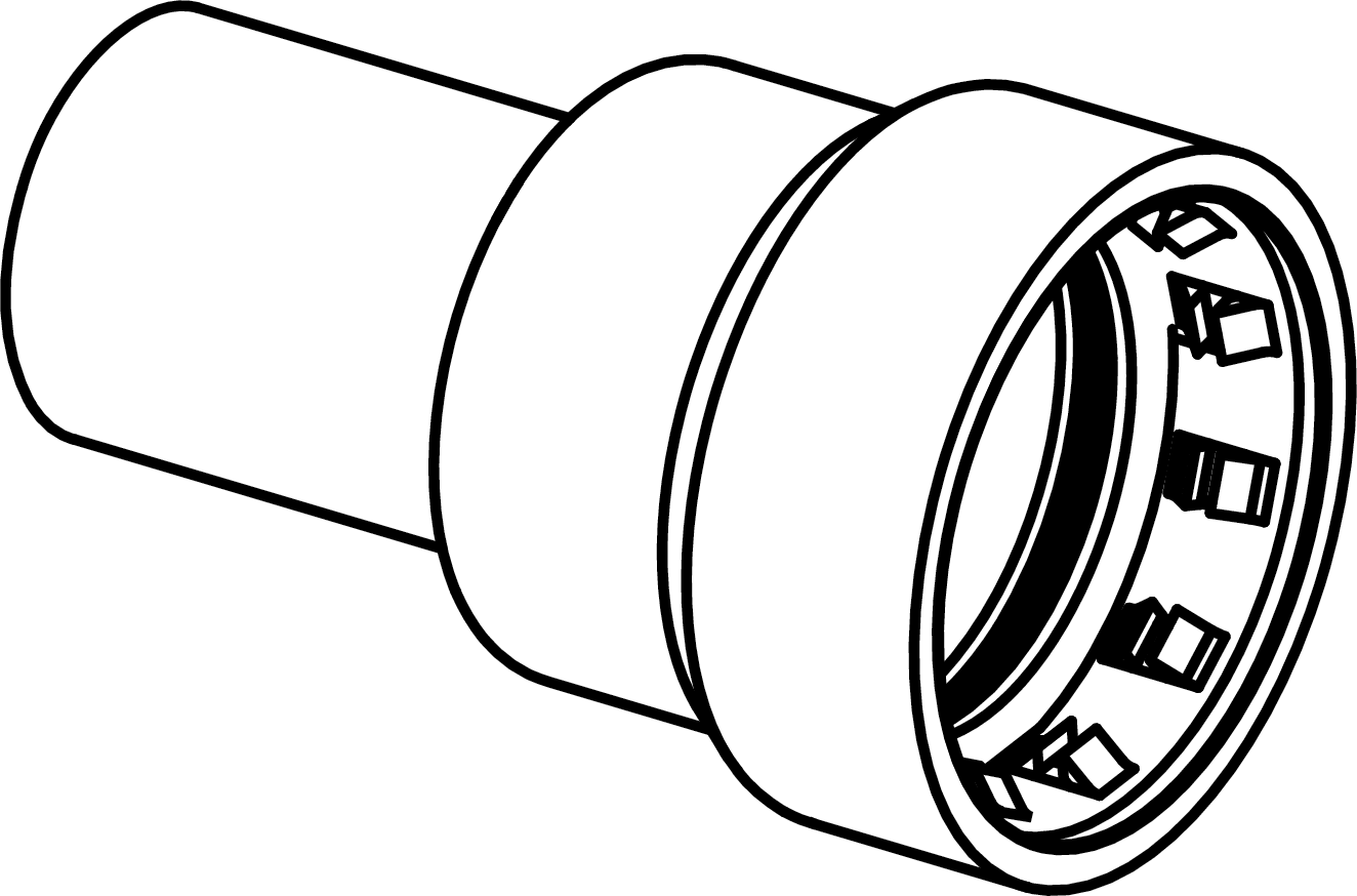 Viega Megapress Transition Coupling Bronze Ftg (cts): 3/4" – 3/4" | Viega MegaPress System (SKU: 76580)