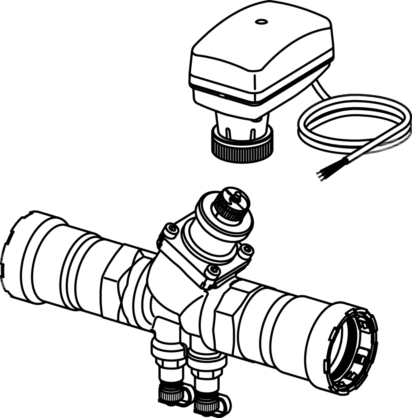 Viega Megapress Balancing Valve Brass Ductile Iron Valve Body: Brass – 3/4" × 3/4" | Viega MegaPress System (SKU: 87395)