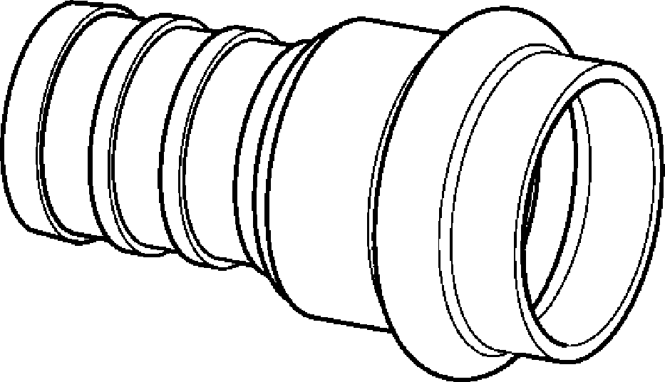 Viega Pureflow Crimp Transition Coupling Bronze Crimp: 1/2" – P: 1/2" × 1/2" – P: 1/2" – P: 1/2" × 1/2" | Viega ProPress System (SKU: 44350)