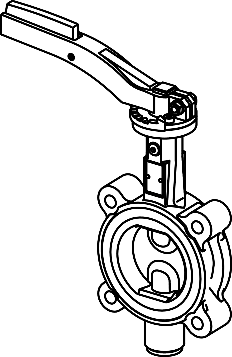 Viega Megapress 316 Butterfly Valve, Stainless Steel 316, D: 3; Bolt Pattern: 4 - Innoflo Solutions Inc.