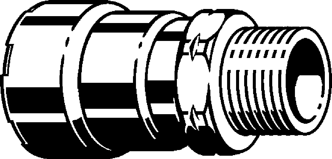 Viega Megapressg Adapter Carbon Steel Zinc – Nickel Coating Mpt: 1/2" – 1/2" | Viega MegaPressG System (SKU: 25101)