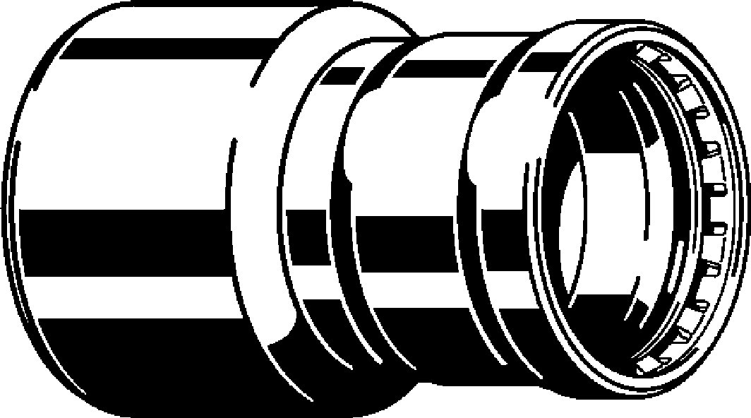 Viega Megapressg Reducer Carbon Steel Zinc – Nickel Coating Ftg (ips): 4 – 11/2 | Viega MegaPressG System (SKU: 28840)