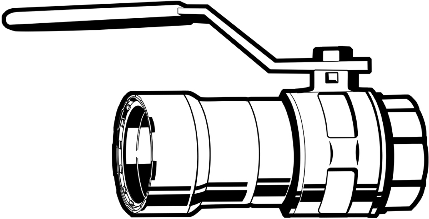Viega Megapressg Ball Valve Bronze Carbon Steel Fpt: 11/4 – 11/4 | Viega MegaPressG System (SKU: 30645)