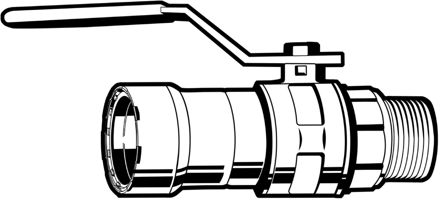Viega Megapressg Ball Valve Bronze Carbon Steel Mpt: 1/2" – 1/2" | Viega MegaPressG System (SKU: 30660)