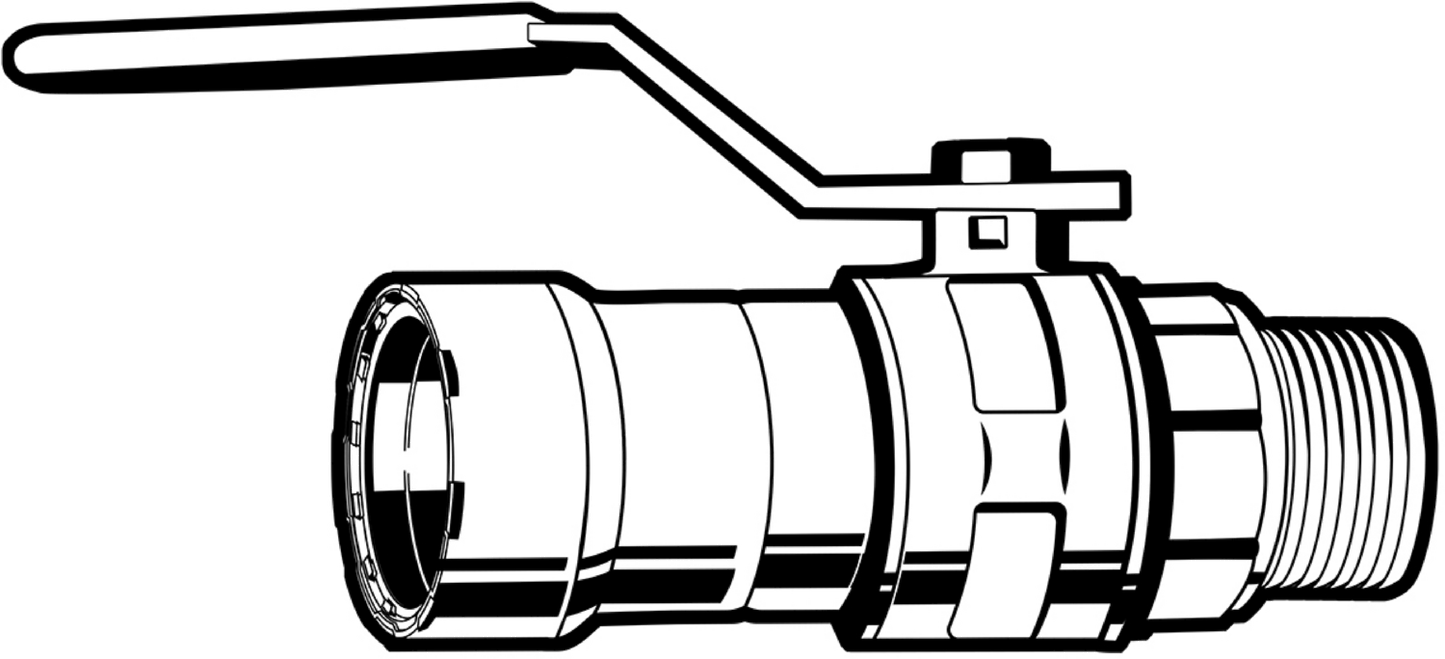 Viega Megapressg Ball Valve Bronze Carbon Steel Mpt: 11/2 – 11/2 | Viega MegaPressG System (SKU: 30680)