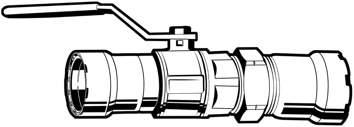 Viega Megapressg Ball Valve Bronze Carbon Steel Ground Joint: 11/4 – 11/4 | Viega MegaPressG System (SKU: 30705)