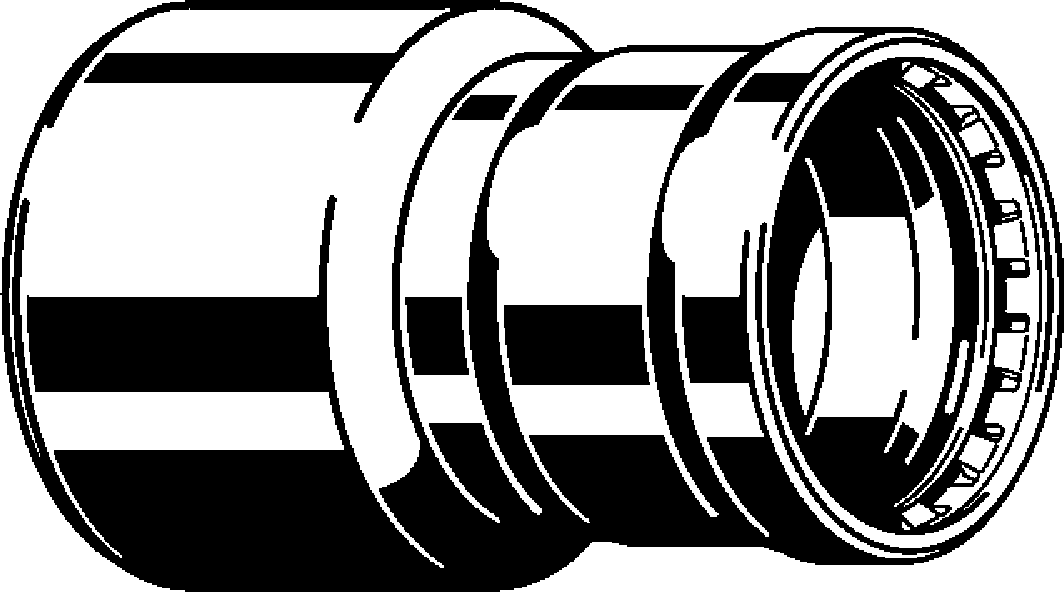 Viega Megapress Reducer 316 Stainless Steel Ftg (ips): 4 – 21/2 | Viega MegaPress System (SKU: 98350)