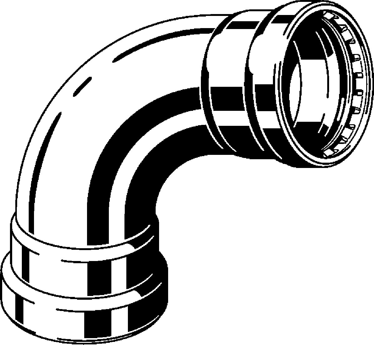 Viega Megapress 90° Elbow 316 Stainless Steel – 21/2 × 21/2 | Viega MegaPress System (SKU: 98405)