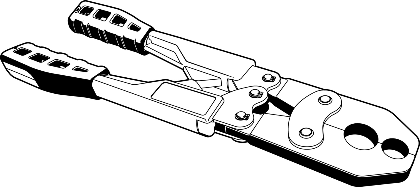 Viega Pureflow Crimp Hand Tool, Composite, For D: 1/2, 3/4" | Viega ProPress System (SKU: 41770)