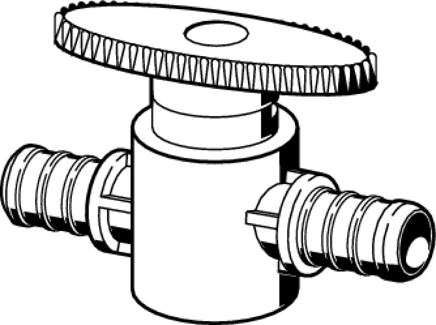 Viega Pureflow Crimp Valve Polyalloy Crimp1: 1/2" Crimp2: 1/2" – P1: 1/2" × P2: 1/2" – P1: 1/2" Crimp2: 1/2" – P1: 1/2" × P2: 1/2" | Viega ProPress System (SKU: 43030)
