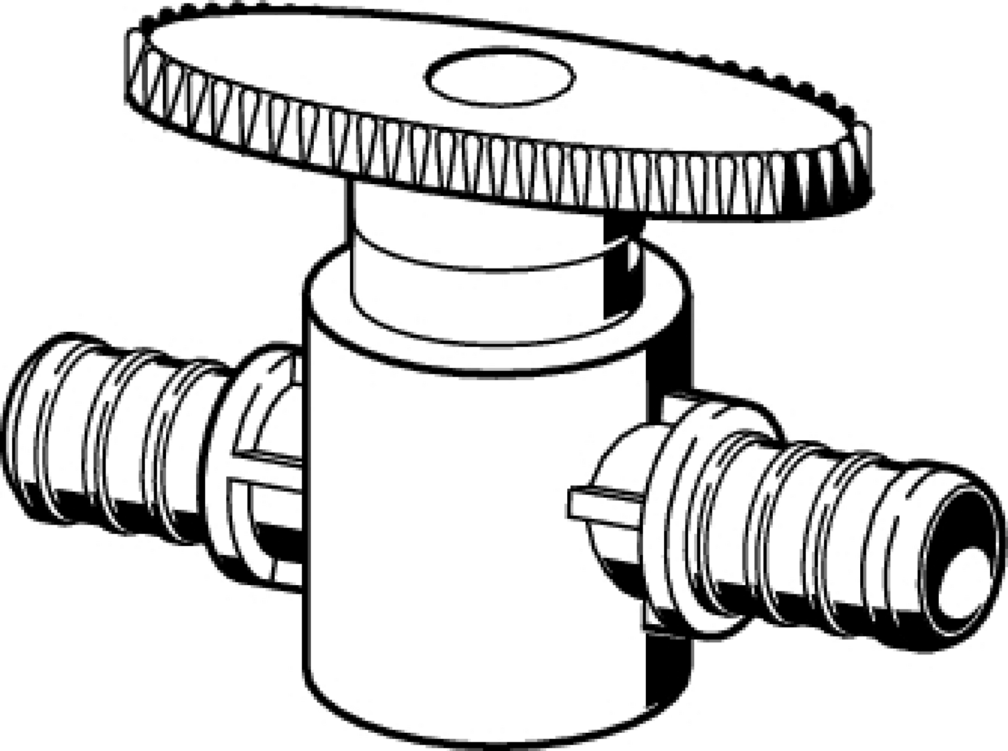 Viega Pureflow Crimp Valve Polyalloy Crimp1: 3/4" Crimp2: 3/4" – P1: 3/4" × P2: 3/4" – P1: 3/4" Crimp2: 3/4" – P1: 3/4" × P2: 3/4" | Viega ProPress System (SKU: 43040)