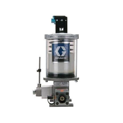 GRACO Lube Master® Electric Pump, 12 lb. (5.44 kg) Metal Grease Reservoir with Clutch Drive and Low-Level Switch (Part No. LM7214)