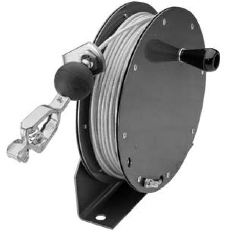 Hannay Reel Mgr 75-75 | Hose & Cable Reel | Graphite Construction, Clear Pcc, Durable Industrial Grade – Reliable Hose Management Solution