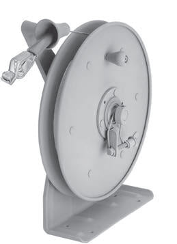 Hannay Reel Mhgr 50-50 | Hose & Cable Reel | Clear Pcc, Graphite Paint Finish – Durable Industrial Grade Hose Management Solution