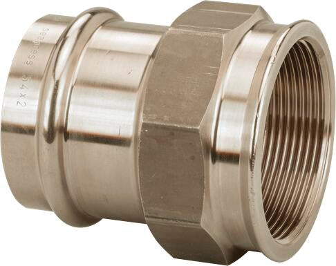 Seapress Adapter Cunife 90/10" Rp: 1 – 28 × P: 1 – P: 1 – 28 × P: 1" | Viega SeaPress System (SKU: 453053)