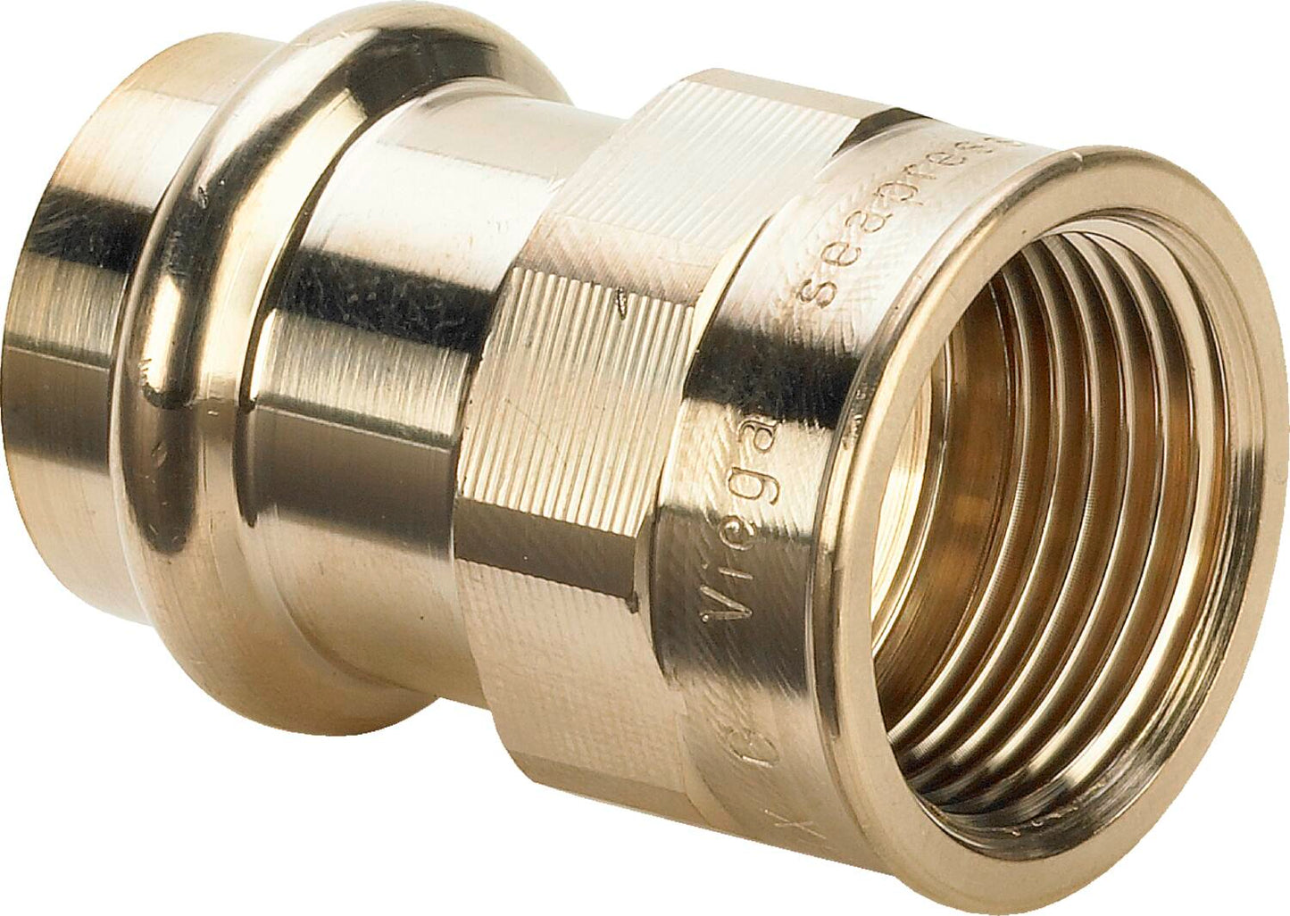 Seapress Adapter Cunife 90/10" Rp: 1 – 28 × P: 1 – P: 1 – 28 × P: 1" | Viega SeaPress System (SKU: 453053)