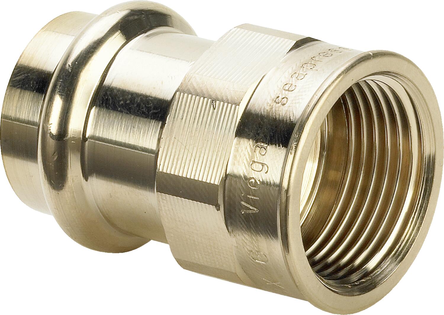 Seapress Adapter Cunife 90/10" Rp: 1 – 28 × P: 1 – P: 1 – 28 × P: 1" | Viega SeaPress System (SKU: 453053)