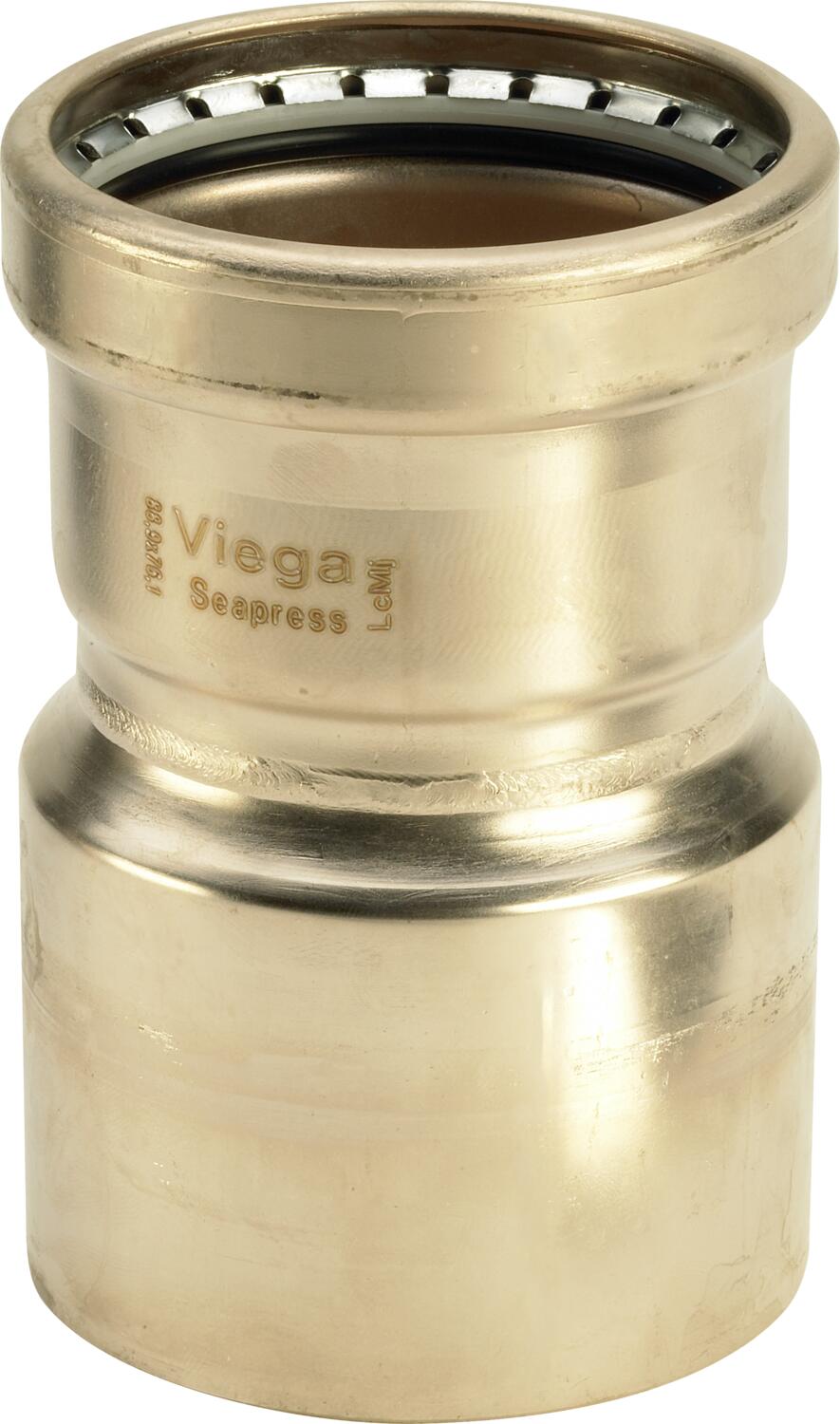 Seapress Xl Reducer – Cunife 90/10, Ftg 88.9mm × Press 76.1mm | Viega Seapress Metric Press System | Viega SeaPress System (SKU: 556198)