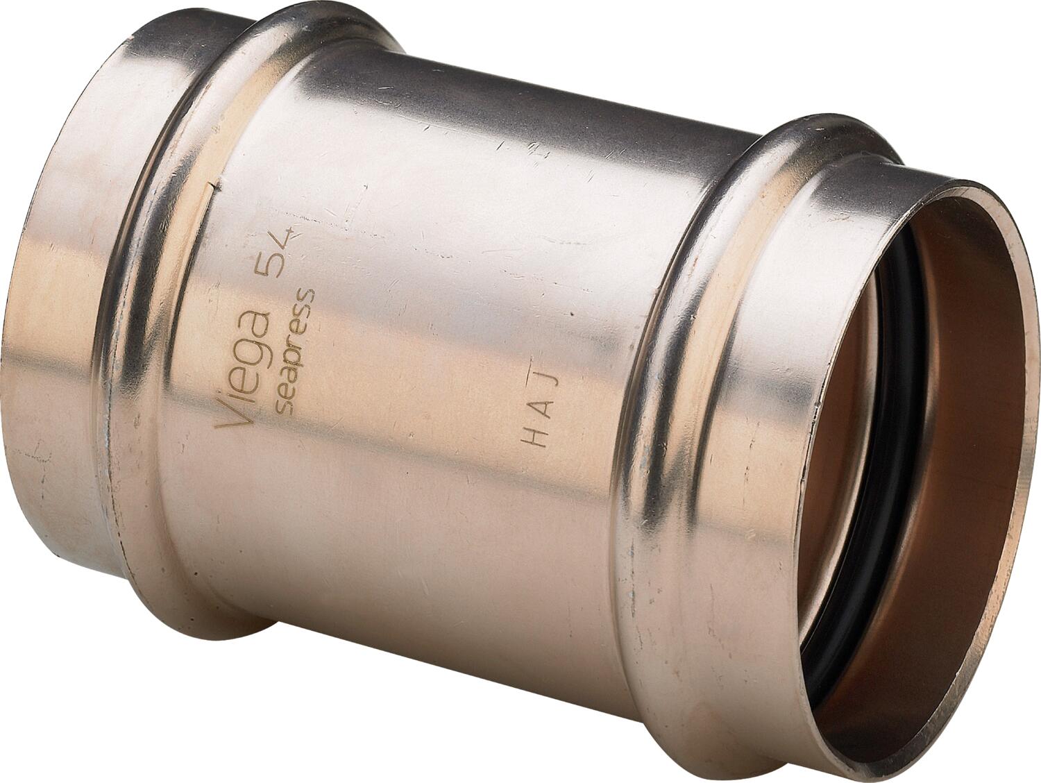 Seapress Slip Coupling – Cunife 90/10, 22mm Press × 22mm Press | Viega Seapress Metric Press System | Viega SeaPress System (SKU: 453305)