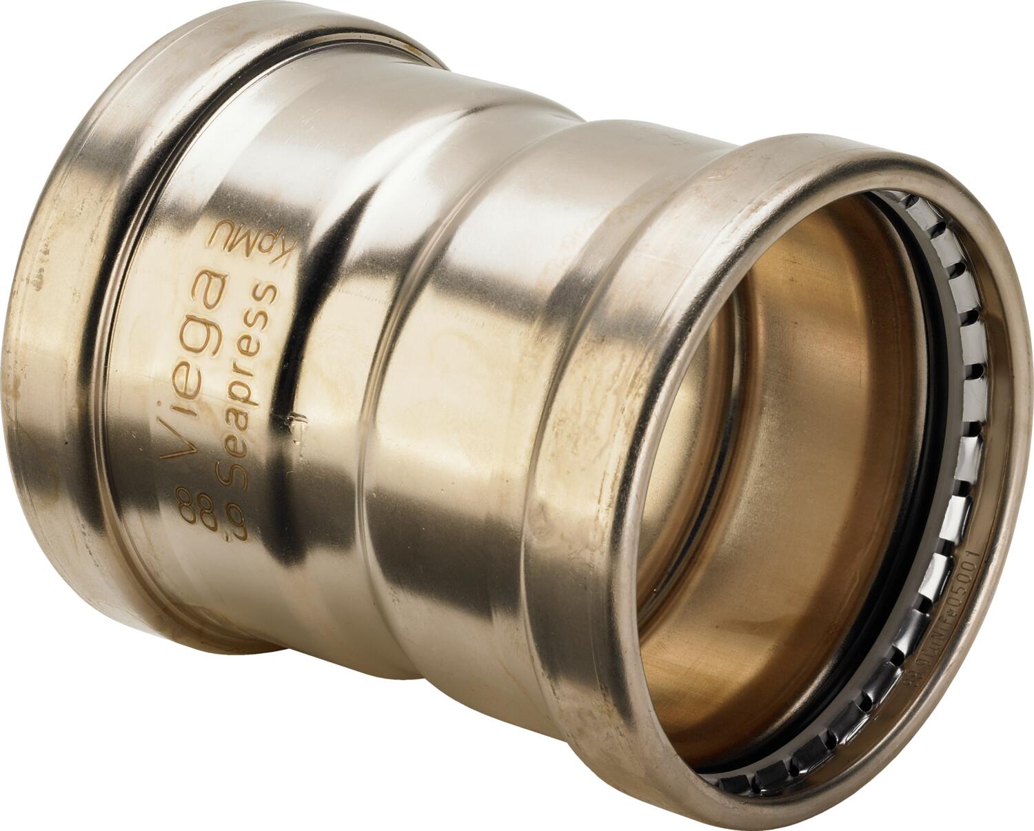 Seapress Xl Coupling – Cunife 90/10, 88.9mm Press × 88.9mm Press | Viega Seapress Metric Press System | Viega SeaPress System (SKU: 556501)