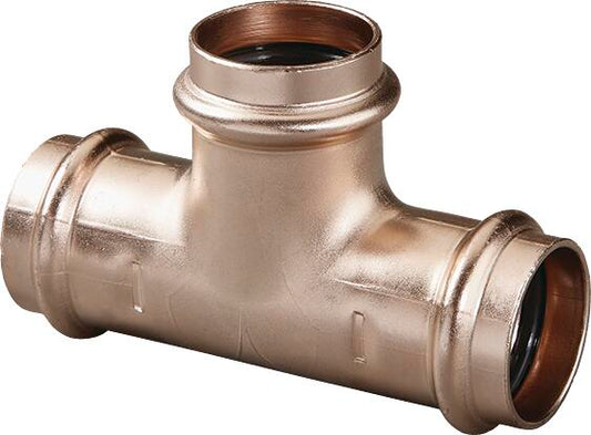 Seapress Tee – Cunife 90/10, 42mm Press × 35mm Press × 42mm Press | Viega Seapress Metric Press System | Viega SeaPress System (SKU: 453534)