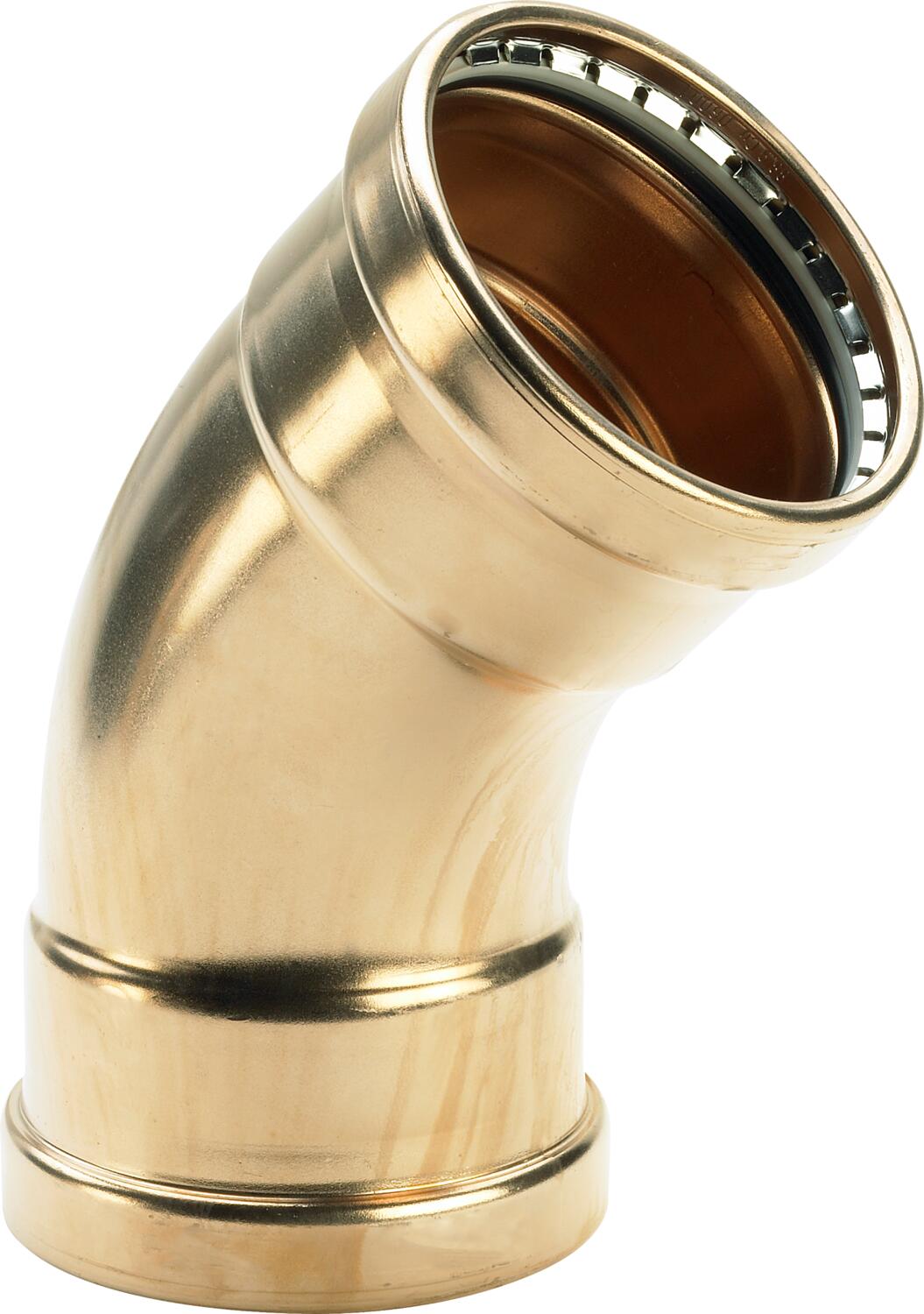 Seapress Xl 45° Elbow – Cunife 90/10, 108mm Press Connection | Viega Seapress Metric Press System | Viega SeaPress System (SKU: 556631)