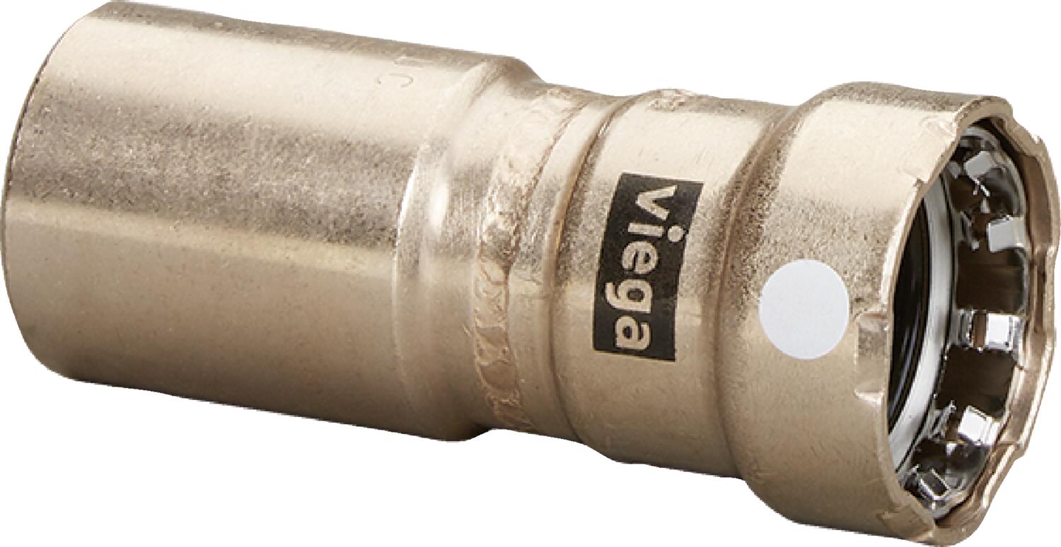 Viega Megapress Reducer Cunife 90/10" Ftg (ips): 3/4" – 1/2" | Viega SeaPress System (SKU: 88545)