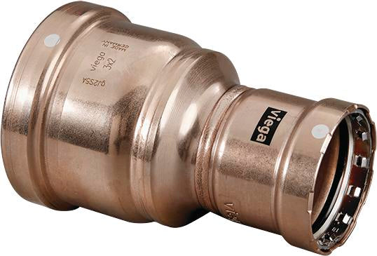 Viega Megapress Reducer Cunife 90/10" – 3 × 2 | Viega SeaPress System (SKU: 88525)