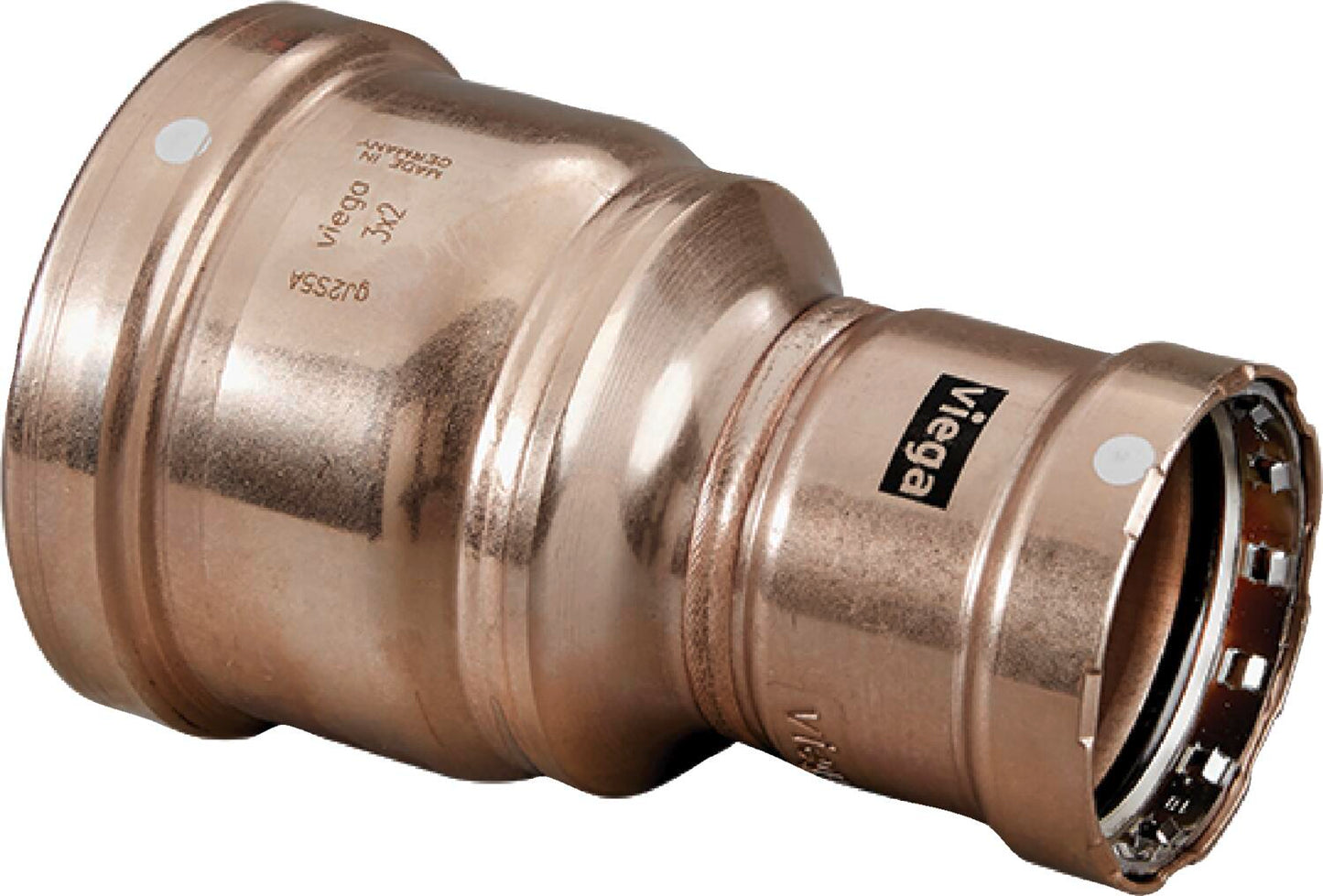 Viega Megapress Reducer Cunife 90/10" – 3 × 21/2 | Viega SeaPress System (SKU: 88530)