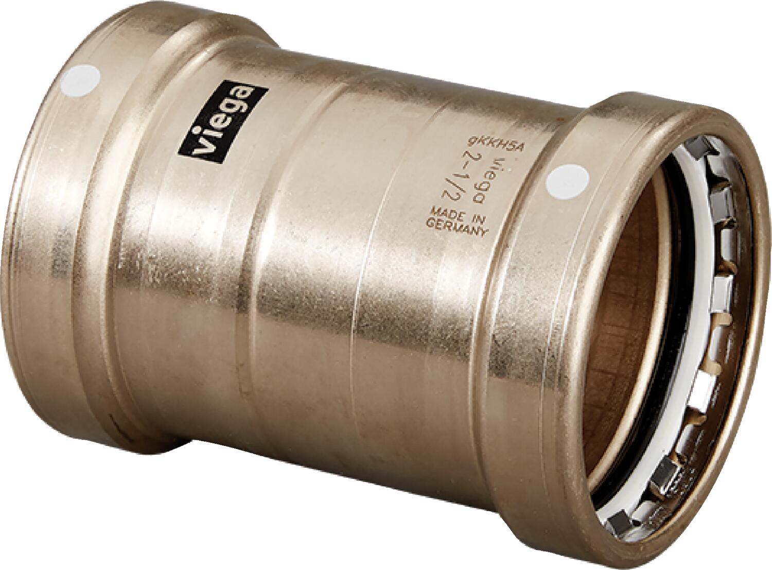 Viega Megapress Coupling Cunife 90/10" – 4 × 4 | Viega SeaPress System (SKU: 88465)